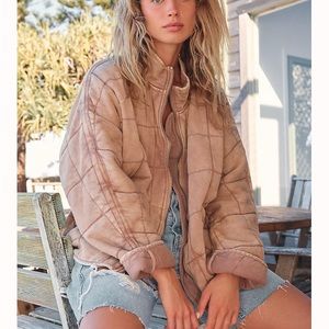 Free People Dolman Quilted Jacket